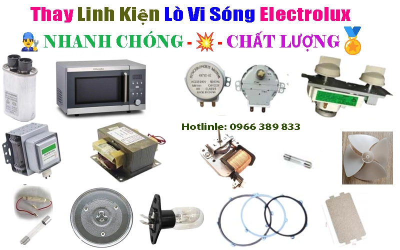 sửa thay linh kiện trong lò vi sóng Electrolux chính hãng