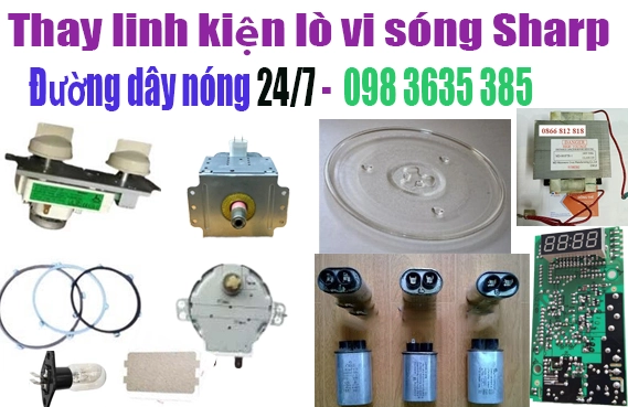 sửa chữa thay thế biến thế lò vi sóng Sharp