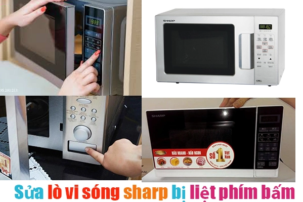 sửa lò vi song sharp hỏng nút án start tại hà nội