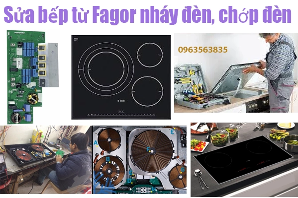 sửa bếp từ Fagor bị lỗi nháy đèn, chớp đèn tại hà nội