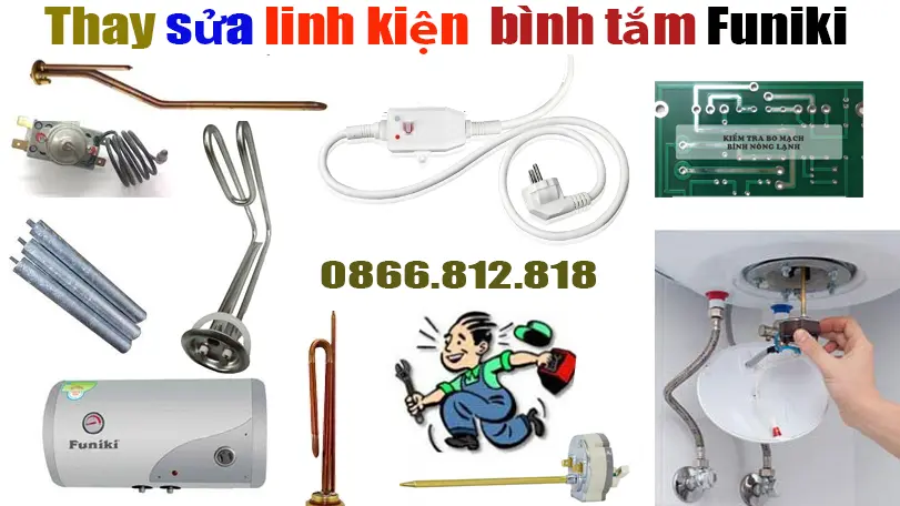 Sửa B&igrave;nh Tắm N&oacute;ng Lạnh Funiki Uy T&iacute;n Tại Nh&agrave; 