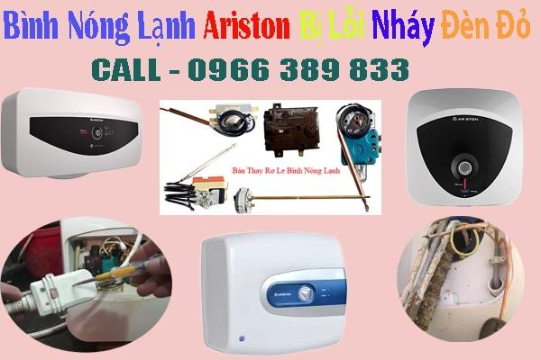 bình nóng lạnh ariston bị nháy đèn đỏ