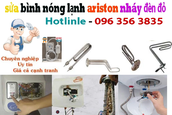 sửa bình nóng lạnh ariston bị nháy đèn đỏ tại nhà