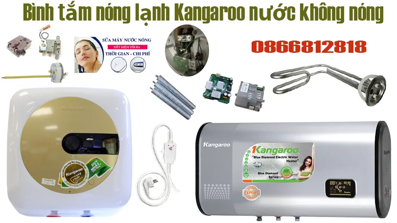 sửa bình nóng lạnh Kangaroo nước không nóng
