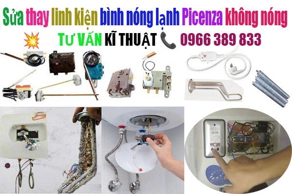 sửa bình nóng lạnh picena không có nước nóng tại hà nội