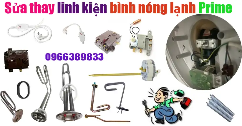 sửa bình nóng lạnh Prime uy tín thợ giỏi tại Hà Nội