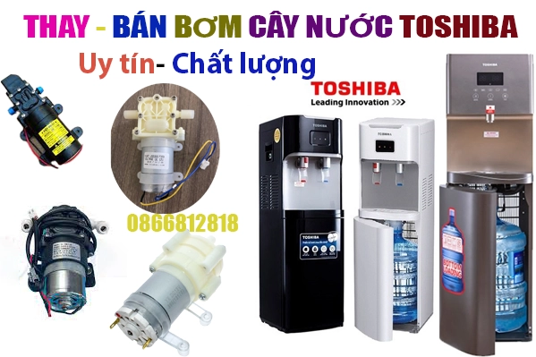 thay bơm cây nước nóng lạnh Toshiba