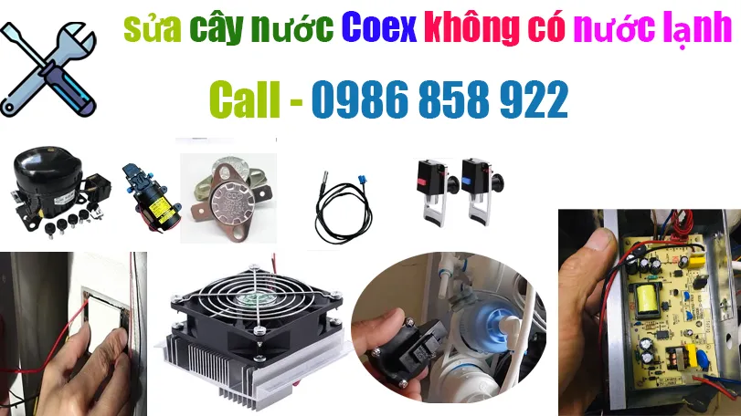 sửa cây nước nóng lạnh Coex không lạnh 