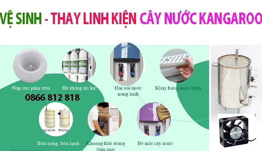 vệ sinh cây nước nóng lạnh Kangaroo uy tín