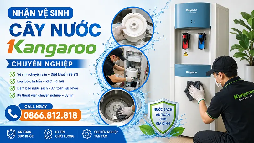 Nhận Vệ Sinh Cây Nước Kangaroo Chuyên Nghiệp