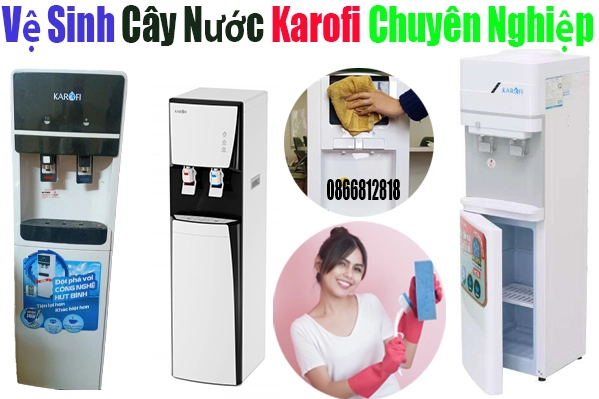 vệ sinh cây nước nóng lạnh Karofi tại hà nội