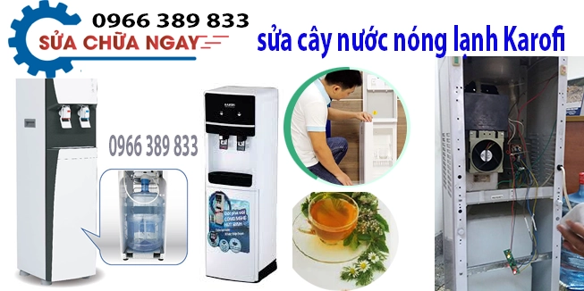 sua cay nuoc nong lanh karofi tai nha