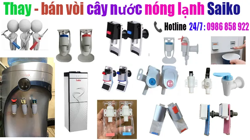 thay vòi cây nước nóng lạnh Saiko tại hà nội