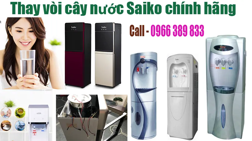 thay vòi cây nước nóng lạnh Saiko tại hà nội
