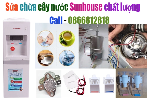 sửa cây nước nóng lạnh Sunhoue tại hà nội