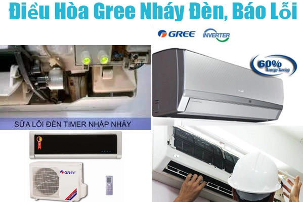 sửa điều hòa gree bị nháy đèn time tại hà nội