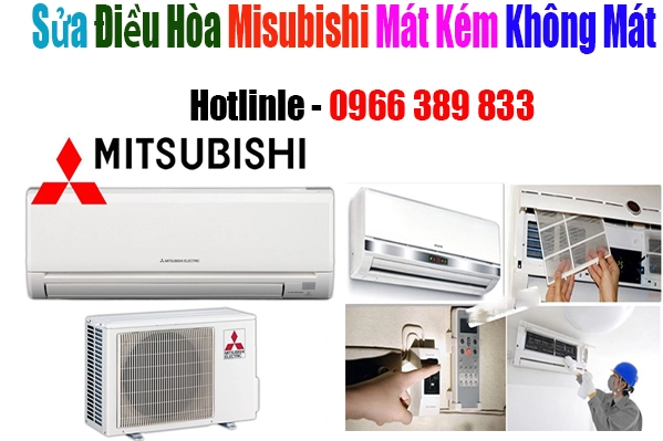 sửa điều hòa Mitsubishi chạy không mát