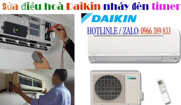 nguyên nhân điều hòa Daikin nháy đèn điều hòa Daikin báo lỗi timer sửa điều hòa Daikin tại nhà Hà Nội điều hòa Daikin nháy đèn timer 