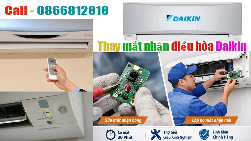 thay mắt nhận điều hòa Daikin chính hãng tại hà nội