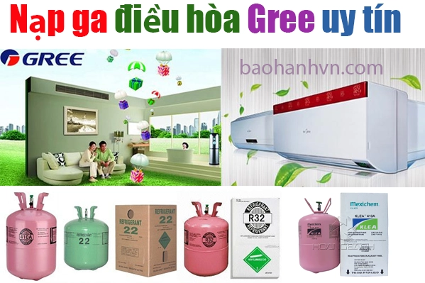 nap ga điều hòa Gree tại hà nội
