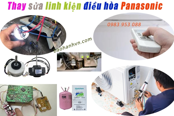 sửa thay linh kiện diều hòa Panasonic không vào điện tại hà nội