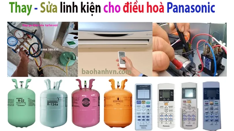 naph ga thay linh kiện điều hòa Panasonic tại hà nội