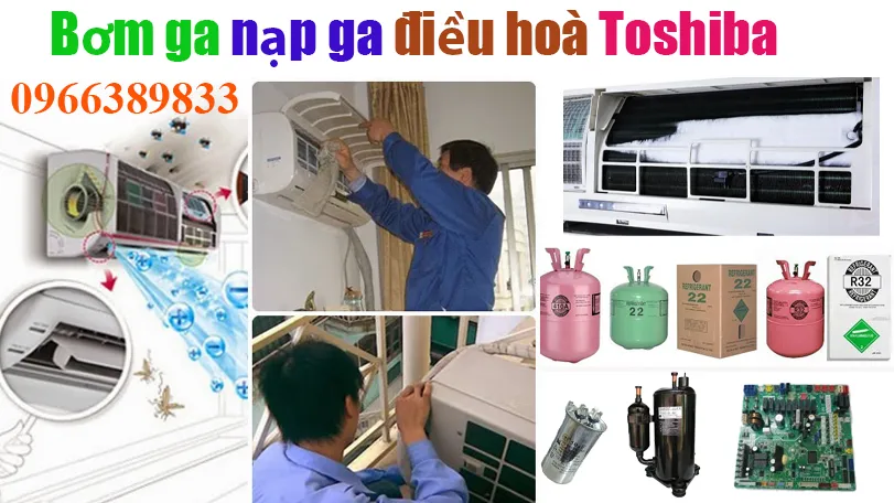 nạp ga điều hoà Toshiba tại hà nội giá rẻ