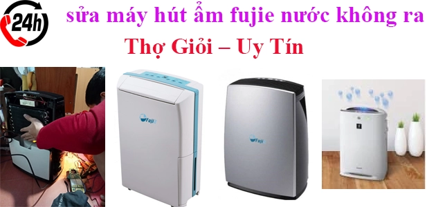 sửa máy hút ẩm fujie nước không thấy ra khi hút