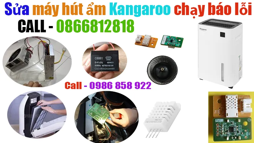 sửa máy hút ẩm Kangaroo chạy bị lỗi tại hà nội
