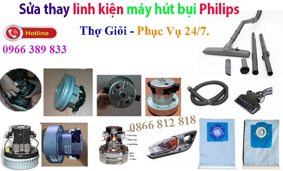 sửa máy hút bụi philips hút yếu hút kém tại hà nội