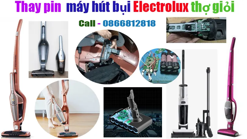 thay pin máy hút bụi Electrolux chính hãng giá rẻ