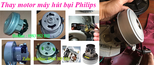 thay motor dong co may hut bui philips