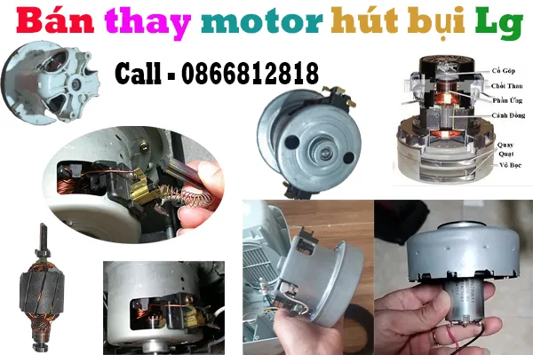 thay bán motor động cơ máy hút bụi Lg chính hãng