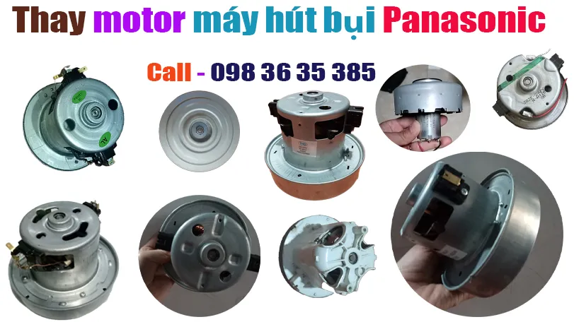 sửa máy hút bụi panasonic cháy motor
