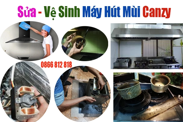 sửa chữa vệ sinh máy hút mùi Canzy tại hà nội