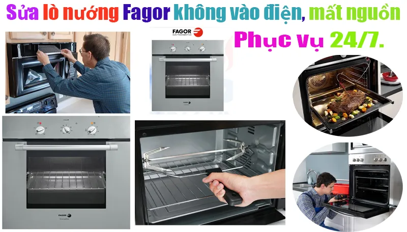 sửa lò nướng fagor không vào điện mất nguồn