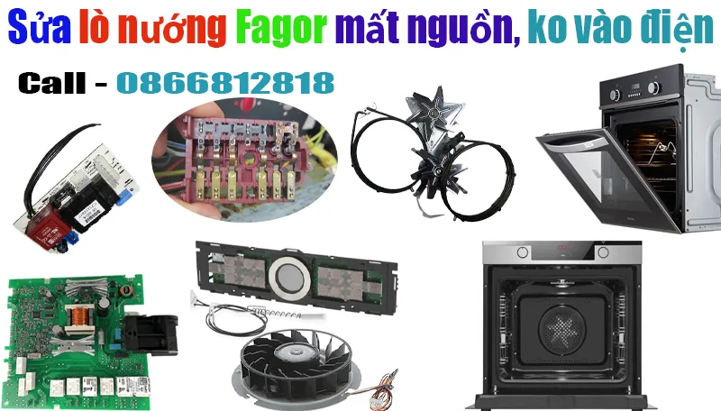 sửa lò nướng fagor không vào điện mất nguồn