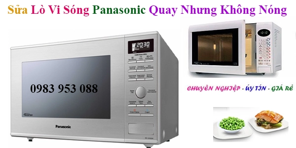 sua chua lo vi song panasonic quay nhung khong chin thuc an