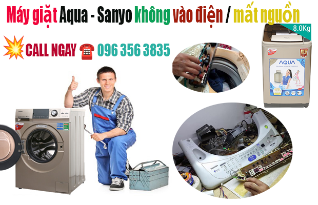 sua chua may giat aqua khong vao dien