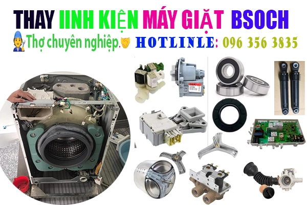 thay linh kiện cho máy giặt Bosch chính hãng