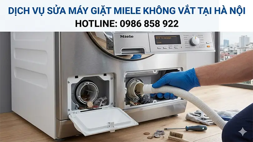 Sửa máy giặt Miele không vắt tại Hà Nội nhanh chóng