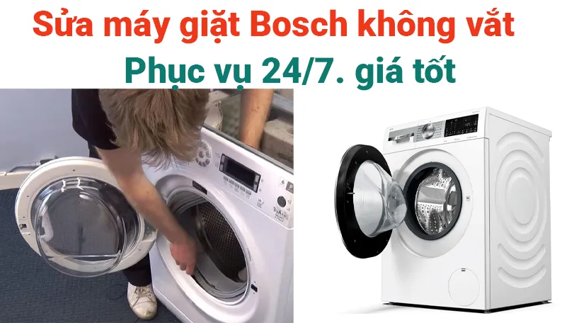 sửa máy giặt bosch không vắt tại nhà