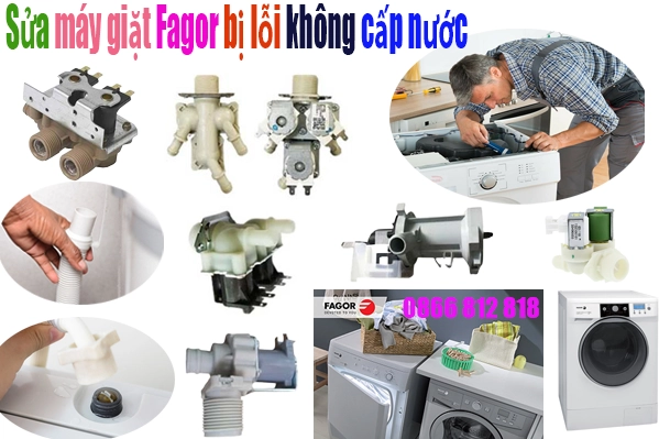 sửa thay linh kiện máy giặt Fgaor nước không vào