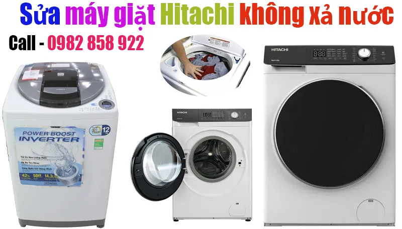 sửa máy giặt Hitachi không xả nước tại hà nội
