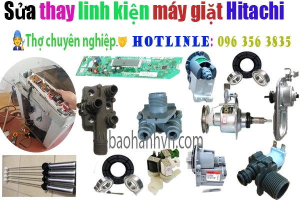 thya linh kiện chnhs hãng cho máy giặt hitachi