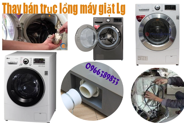 sửa máy giặt Lg gãy trục giặt bị kêu to