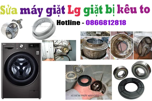 sửa máy giặt Lg giặt vắt bị kêu to tại nhà uy tín