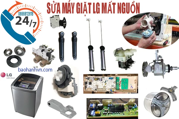 sửa máy giặt Lg bị mất nguồn, không có điện vào máy uy tín nhất