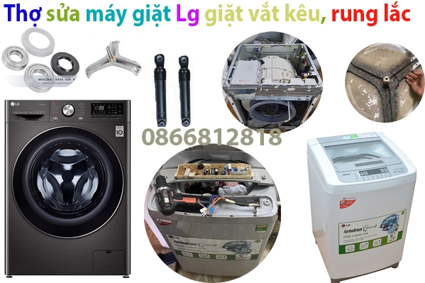 thợ sửa máy giặt lg giặt vắt kêu to, ồn, rung lắc