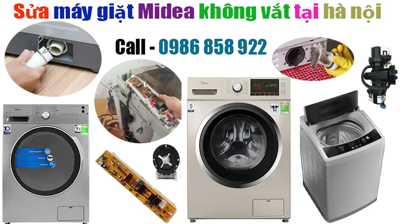 sửa máy giặt Midea không vắt tại hà nội